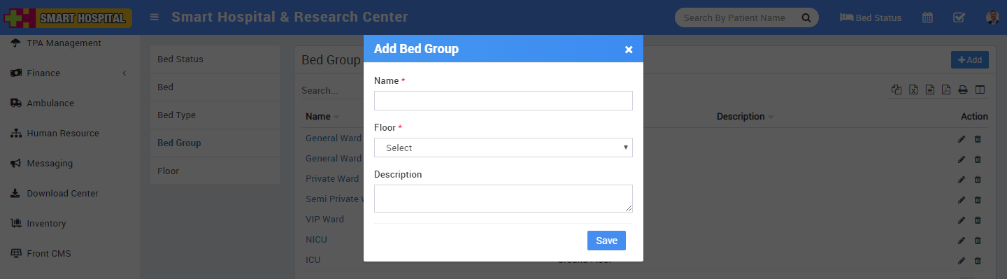 add bed group